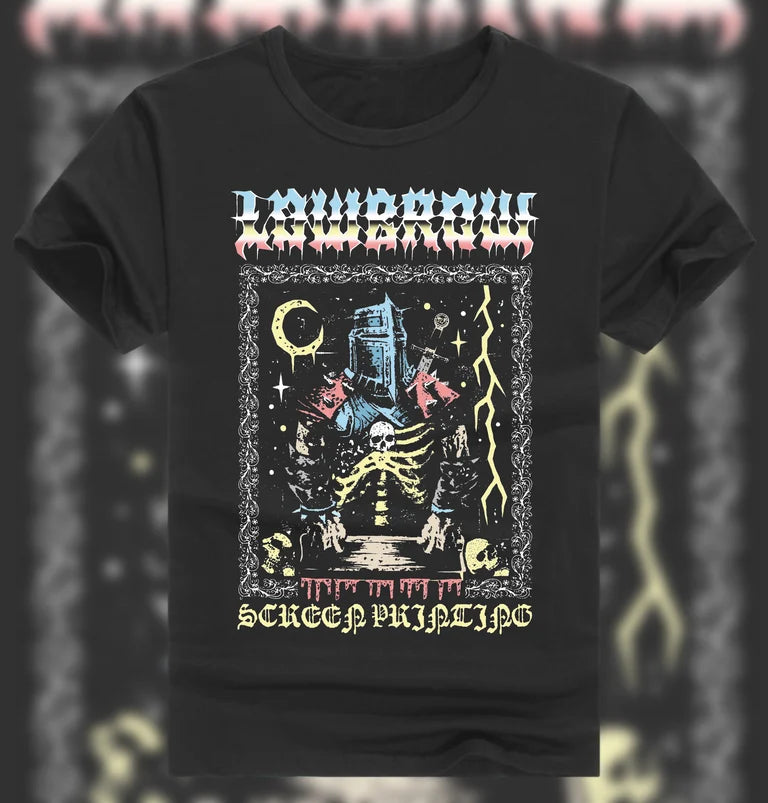 LOWBROW Screen Printing Knight shirt