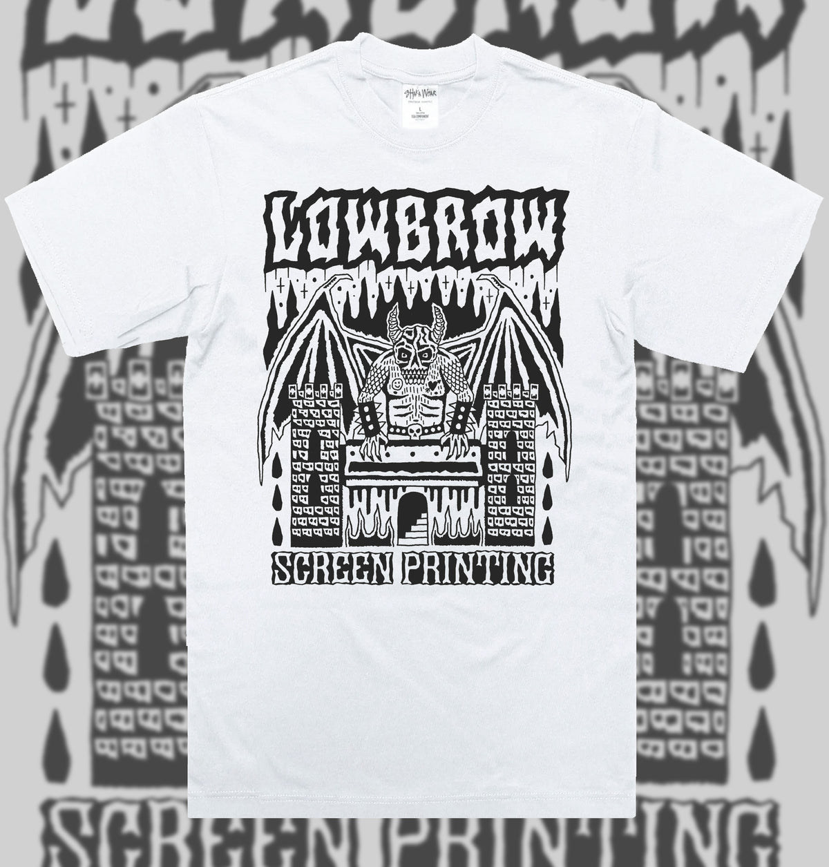 LOWBROW SCREEN PRINTING - Print Demon shirt