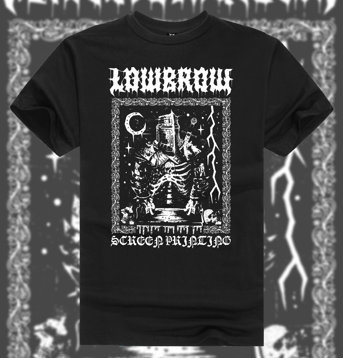 LOWBROW SCREEN PRINTING Knight shirt